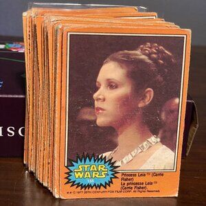 Lot of Vintage 1977 O-Pee-Chee Star Wars Trading Cards Series 3 Orange POOR-GOOD